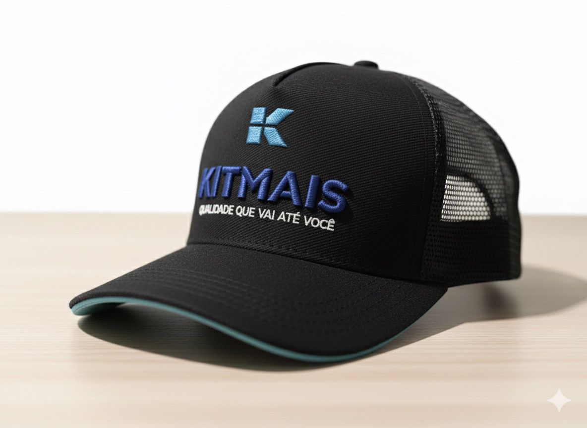 Boné Americano Brim Bordado